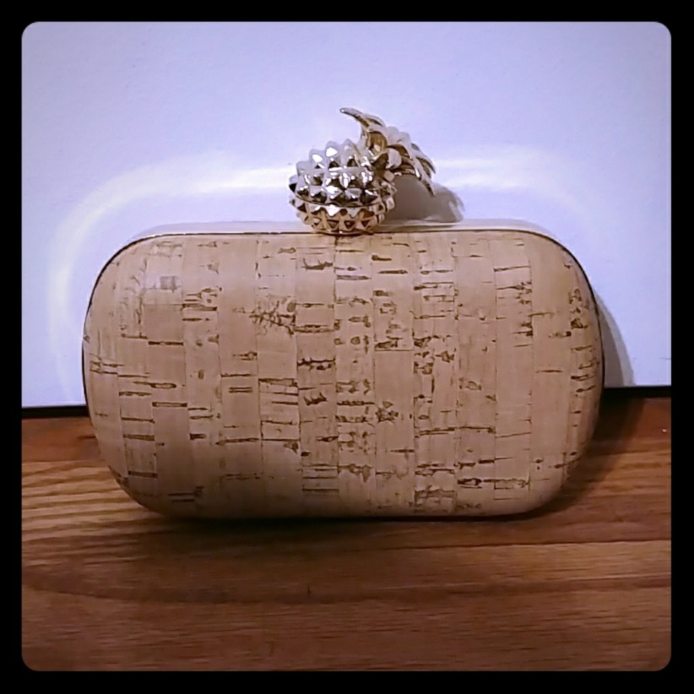 NWT Charming Charlie Pineapple Clutch